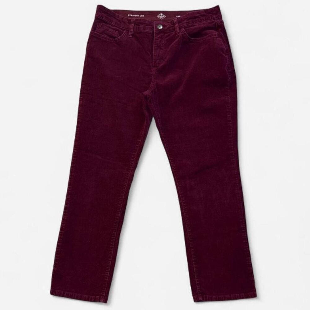 St-john-s-bay Women's Burgundy and Red Trousers